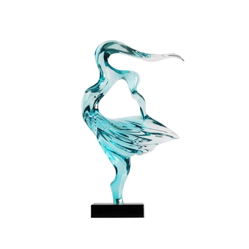 Customize decorative PMMA acrylic resin sculpture crafts for arts gallery