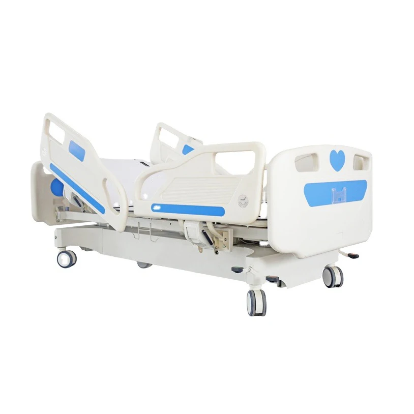 Manufacturer Hospital Furniture Nursing Bed Electric 5 Functions ICU Hospital Bed
