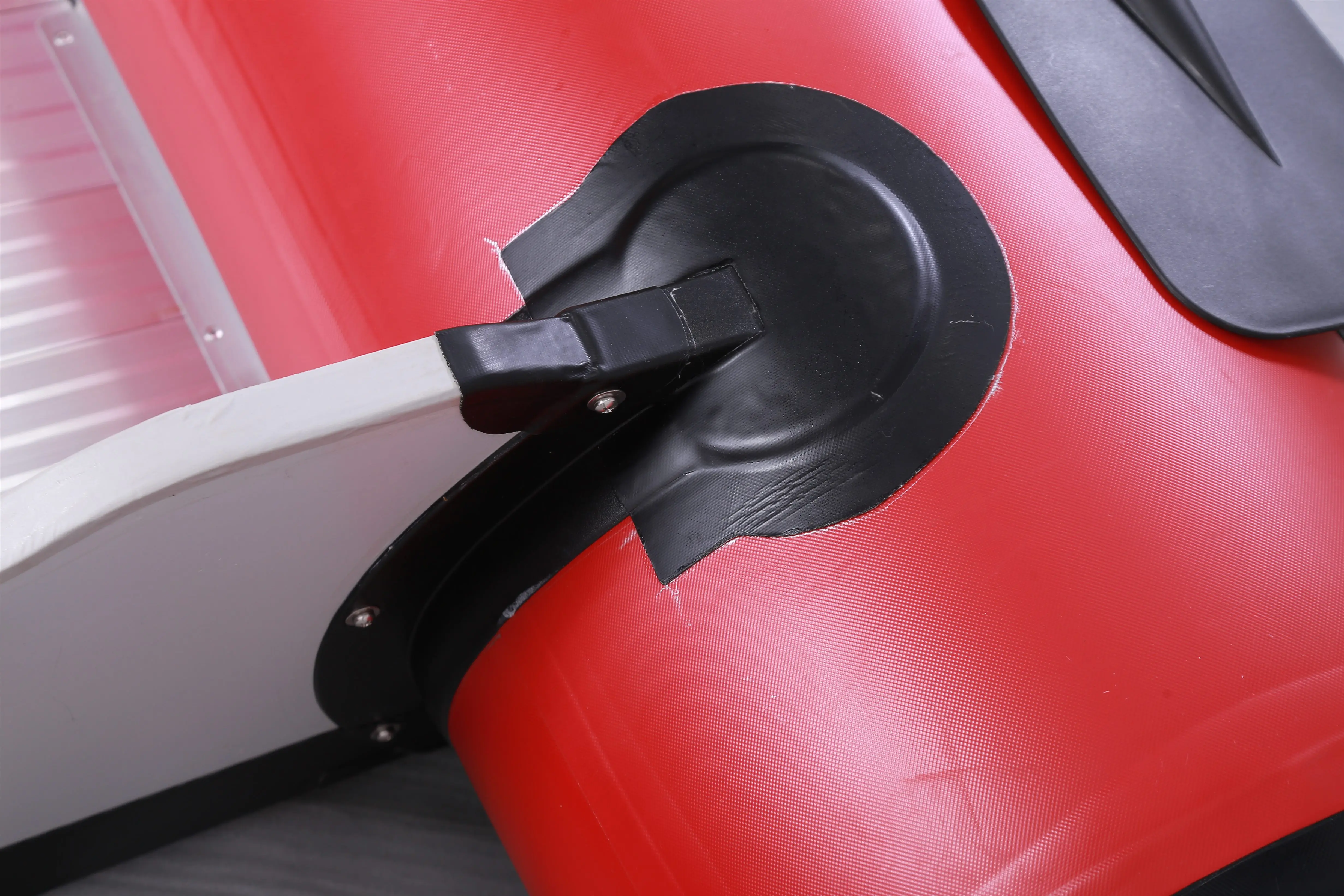 14 ft PVC inflatable fishing boat with paddle 4.3 m marine PVC boat with aluminum floor for rescue on the sea