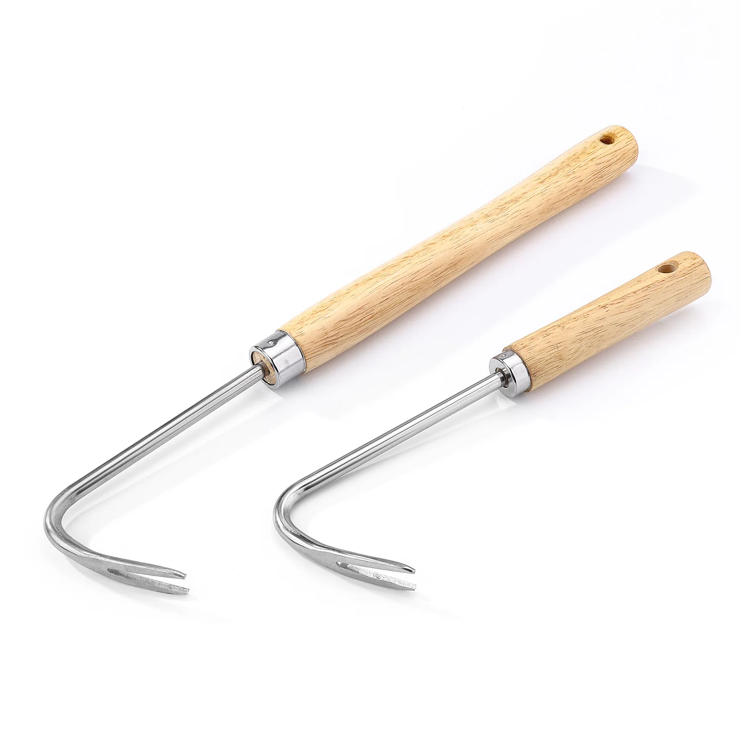 OEM Ergonomic wood handle garden Rooter Weeding Tool Weed Puller Tool Weeder Tool