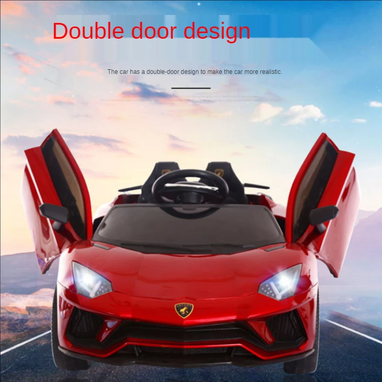 Оптовая продажа, тренд, новый стиль, детский пульт дистанционного управления, батарея 12 В, двойное сиденье, детский автомобиль
