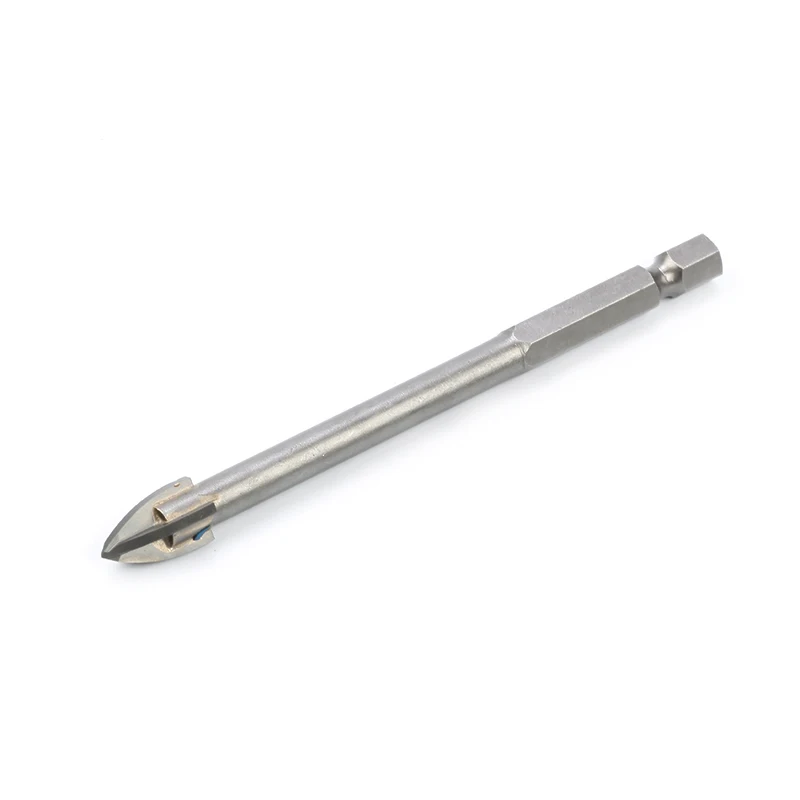 
3mm Sand Blasted Quick Change Hex Shank Single Carbide Tip Glass Drill Bit 