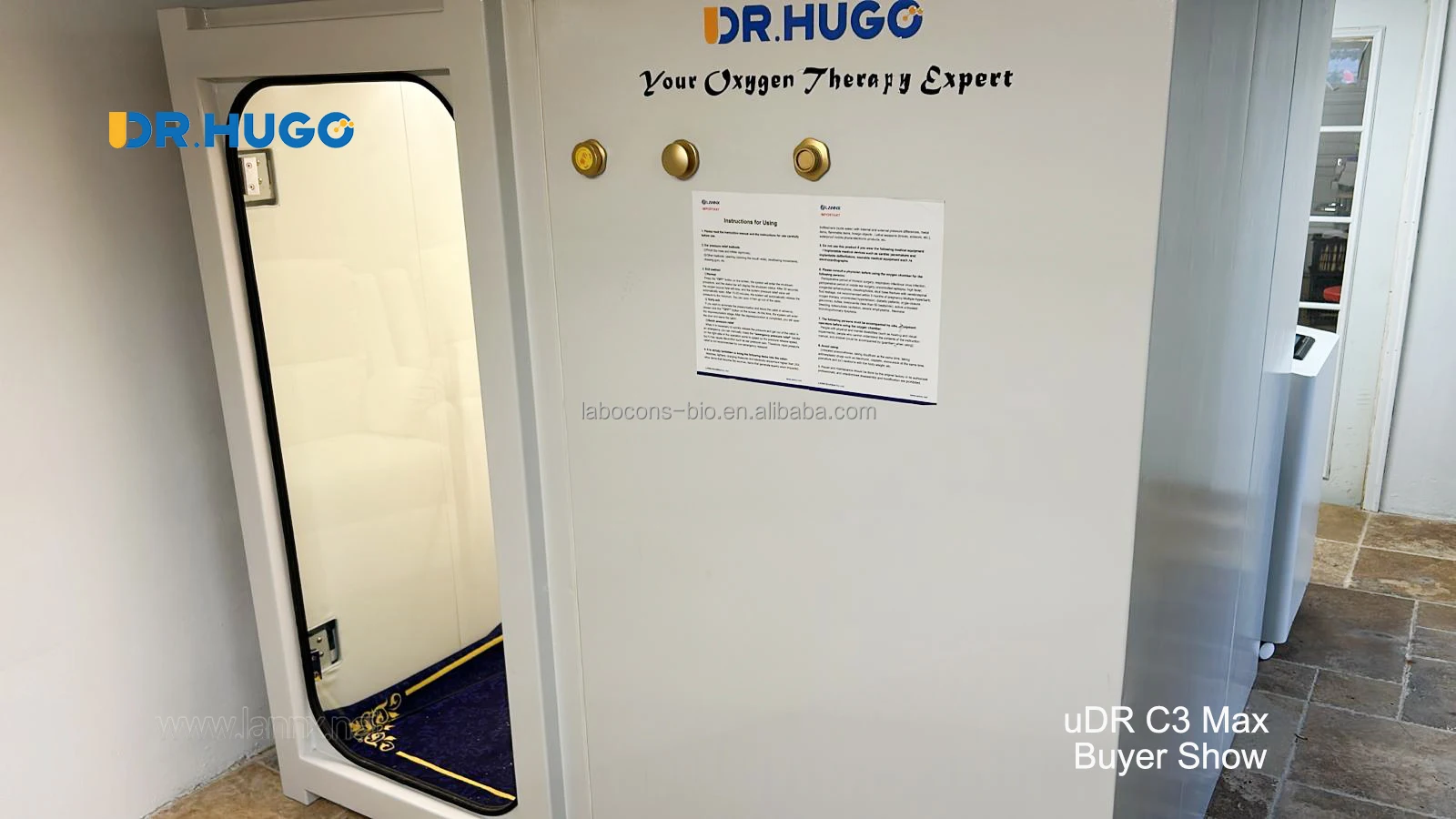 DR.HUGO uDR C3 Max Home Oxygen Treatment Camera hiperbaricas Physical therapy 1 ATA  ~ 3 ATA High Pressure Oxygen Chamber