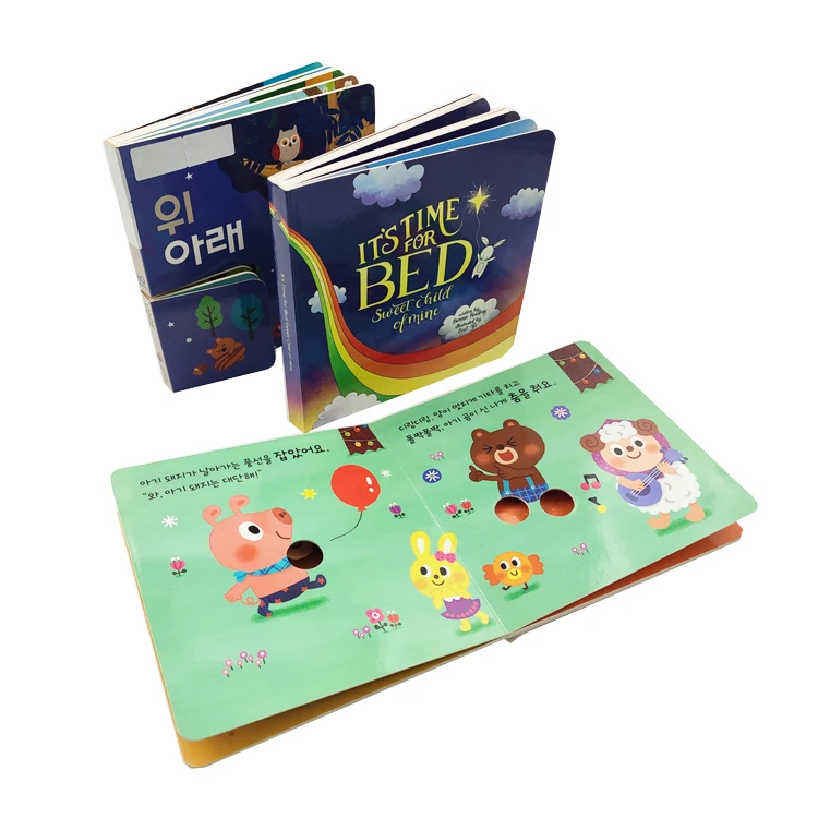 New Design OEM Custom Baby Cardboard Activity Book Printing Children Board Educational Kids Early Learning Books