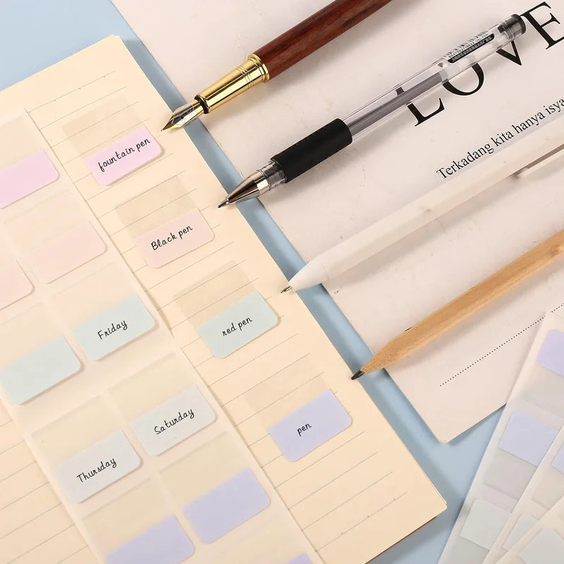Page Markers Sticky Index Tabs Sticker Post Note Flags Writable Flag Note Tabs It Self Adhesive Bookmark for Notebook