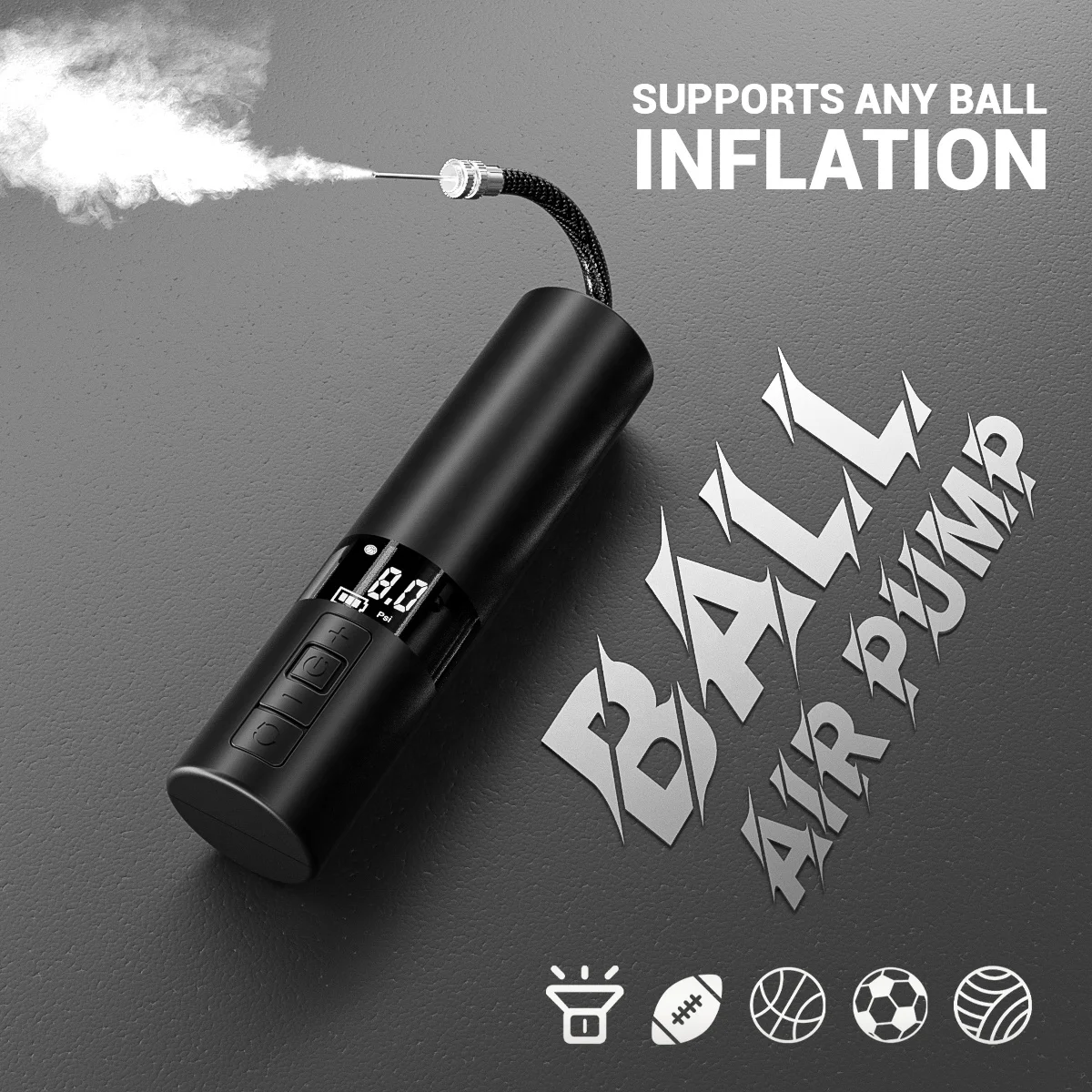 Portable mini 4,000mah digital air compressor high pressure air pumps for mountain bike bicycle