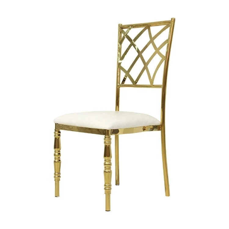 
Modern high quality delicate stainless steel dining chair 