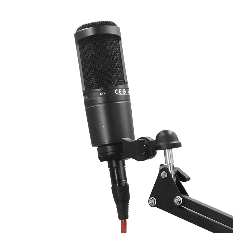 Hot Sell Original Audio&Technica AT2020 Studio Microphone Cardioid Condenser Microphone For Project Home Studio Wired Microphone