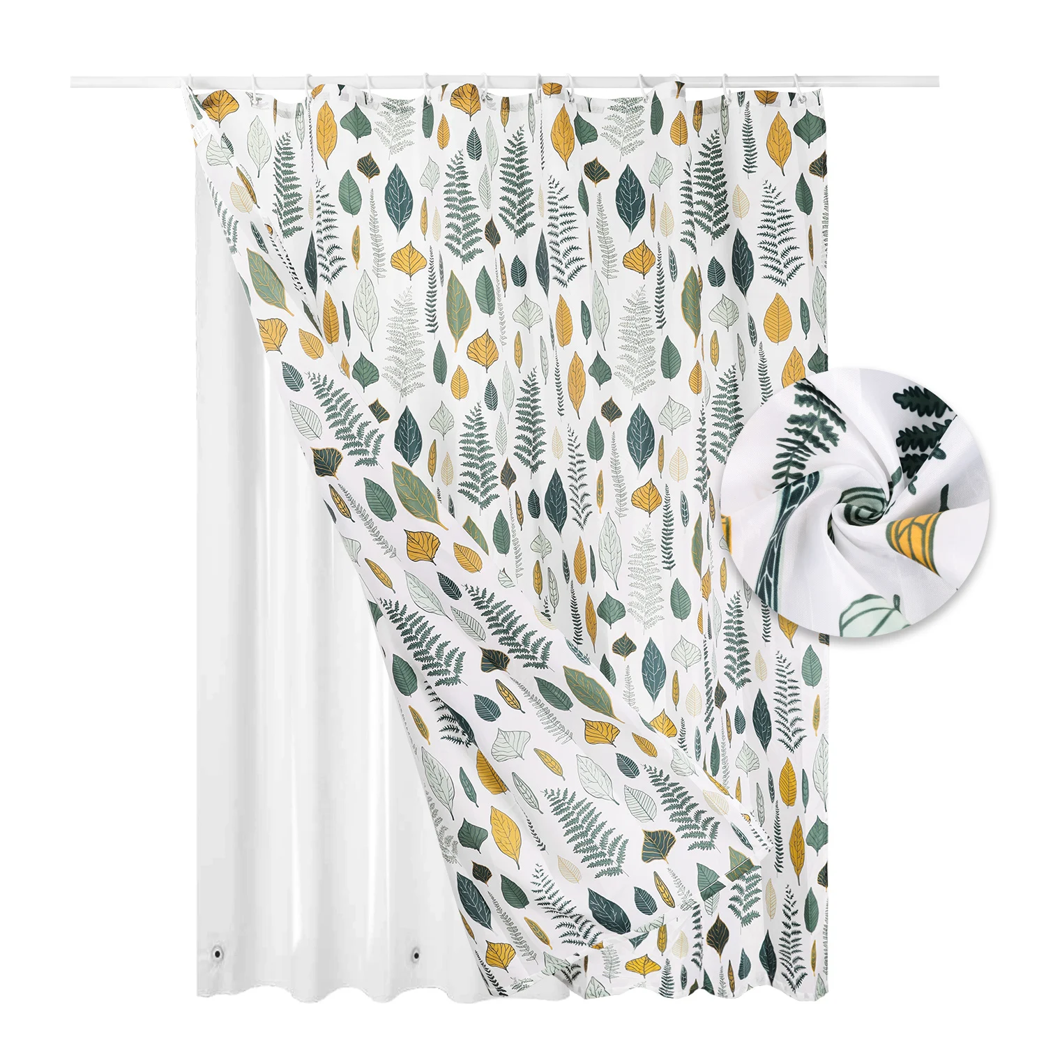 Бохо С принтовым дизайном плесени душ занавес полиэстер & EVA ванной душевая занавеска для ванной комнаты с крючками