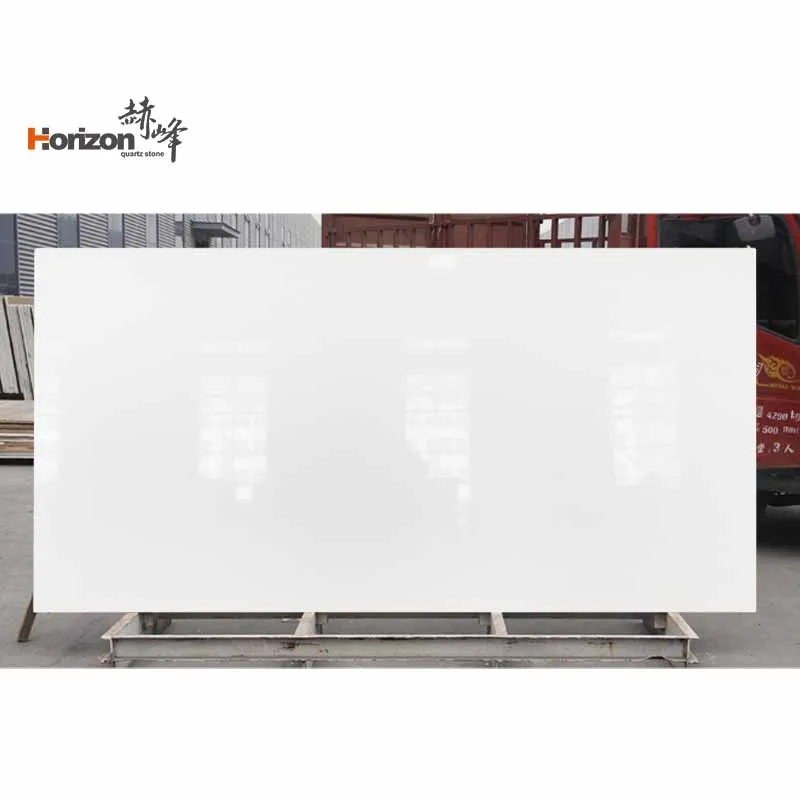 Горизонт полированная поверхность искусственный сборный чистый белый calacatta кварцевые каменные плиты столешницы