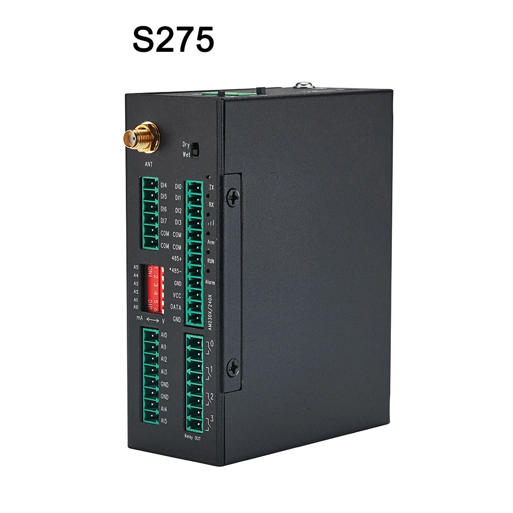 RS485 DI AI DO T & H Modbus MQTT сотовый M2M RTU шлюз для общественного освещения удаленного мониторинга