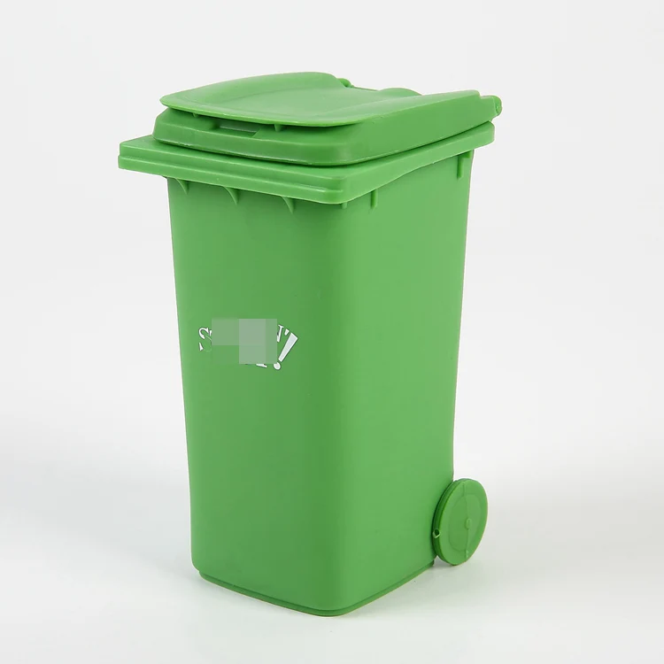 STROBIGO Household small Plastic Dust Bin Recycle Trash Can Cans 0.5l  Classified Waste Garbage Dustbin With wheel