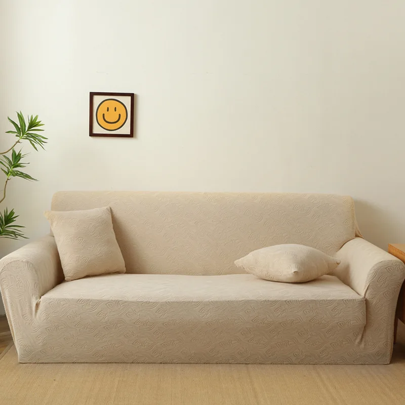 3 Types Fabric Stretch Sofa Cover for Living Room Elastic Sofa Slipcover Sectional Couch Cover Furniture Protector 1/2/3/4 Seat