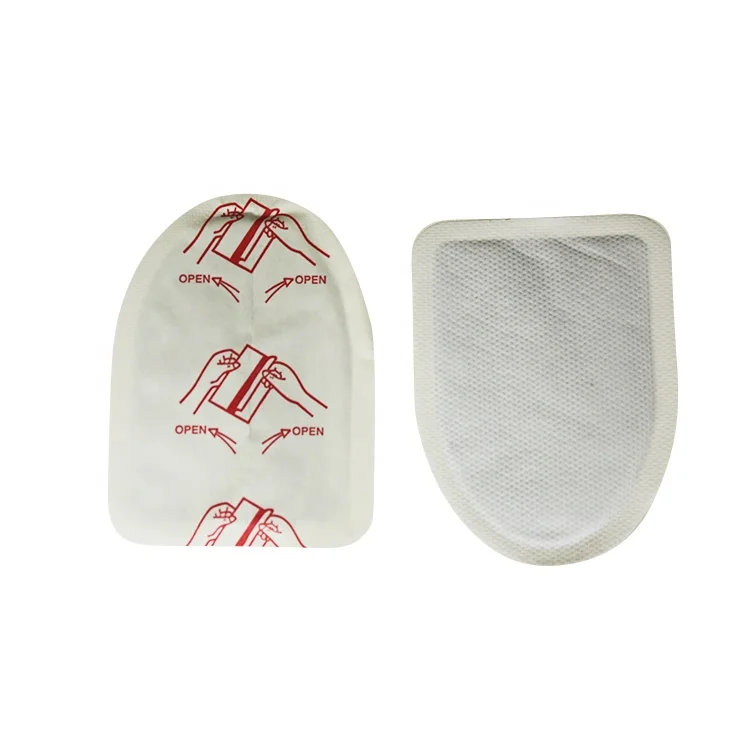 Free Sample Highest Quality Disposable Iron Powder Self Heating Toe Warmer Pad