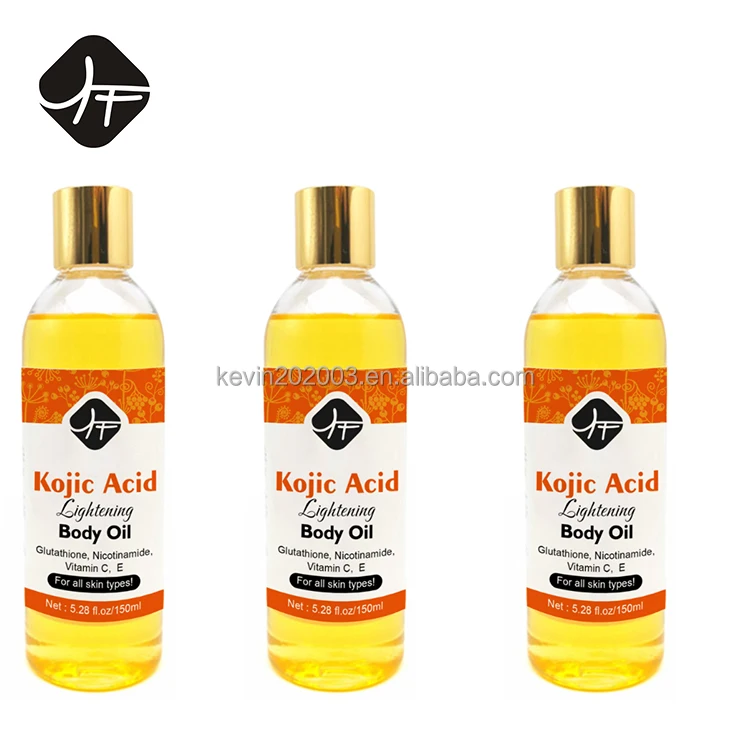 Best &Hot selling Dark Spots Whitening Essential Oil for black skin Kojic Acid face &Body lightening oil face&body