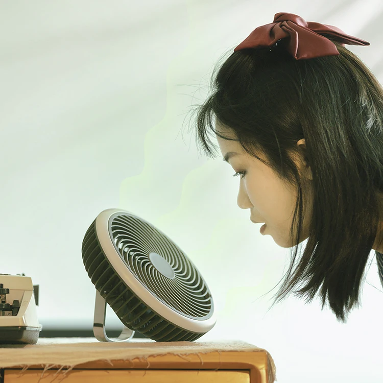 Upgrade version summer fan outdoor air cooling tripod fans remote control portable Camping fan with led light