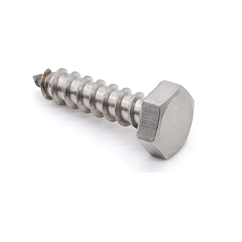 Stainless Steel M6 M8 DIN 571 Lag Bolt Coach Screw Hex Hexagon Head Wood Screw Self Tapping Chipboard Screw