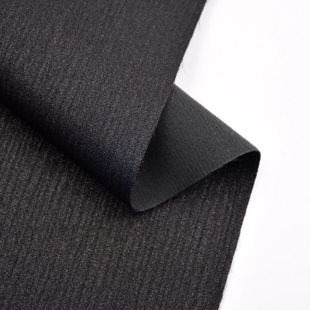 Wholesale emboss faux PU artificial leather rolls jacquard satin synthetic PU leather material for shoes / bags in South America