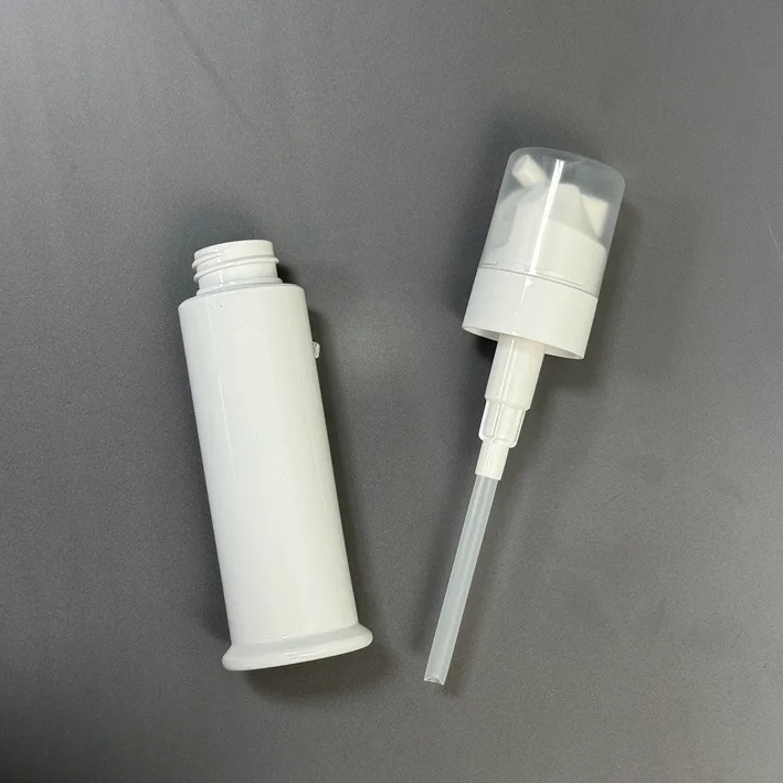 New product spot 120ml white lotion bottle PET material