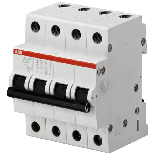 ABB SH204-D4 Miniature Circuit Breaker - 4P - D - 4 A