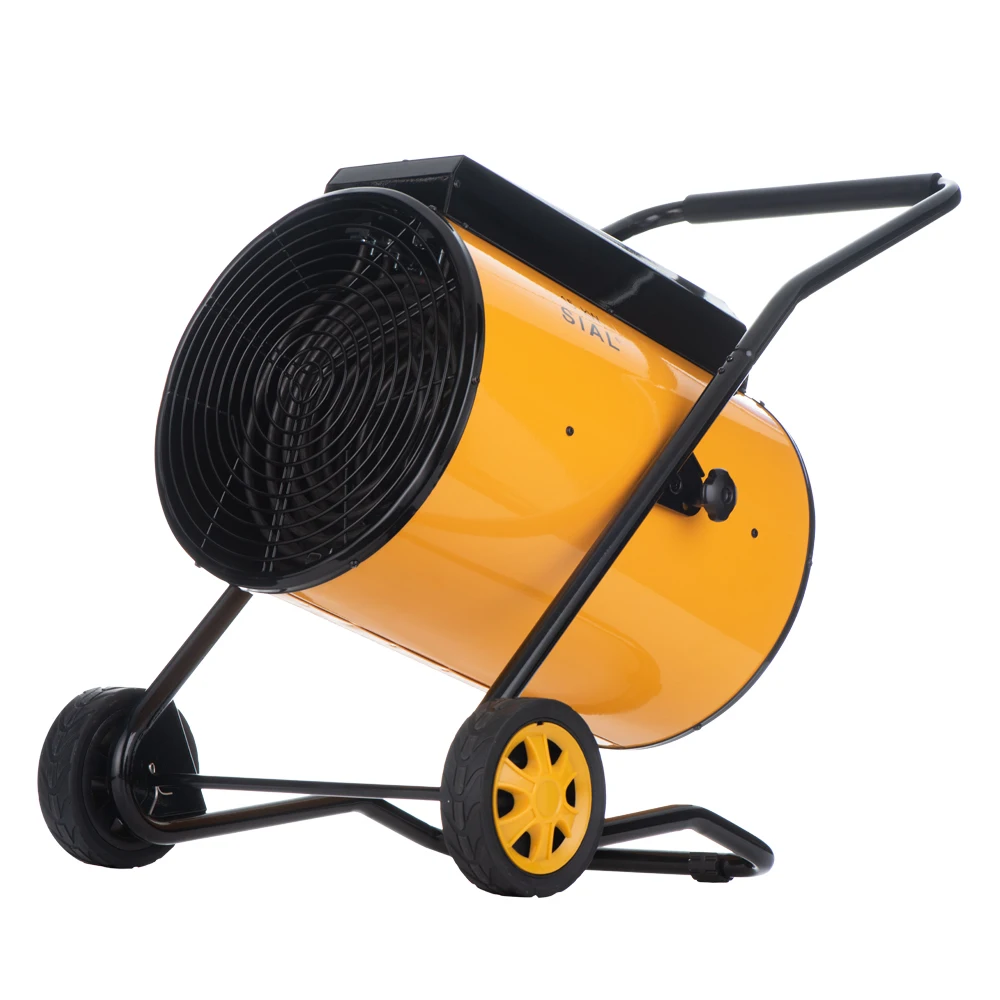 SIAL New design  380v 15kw with wheels industrial electric fan heater  heating tube