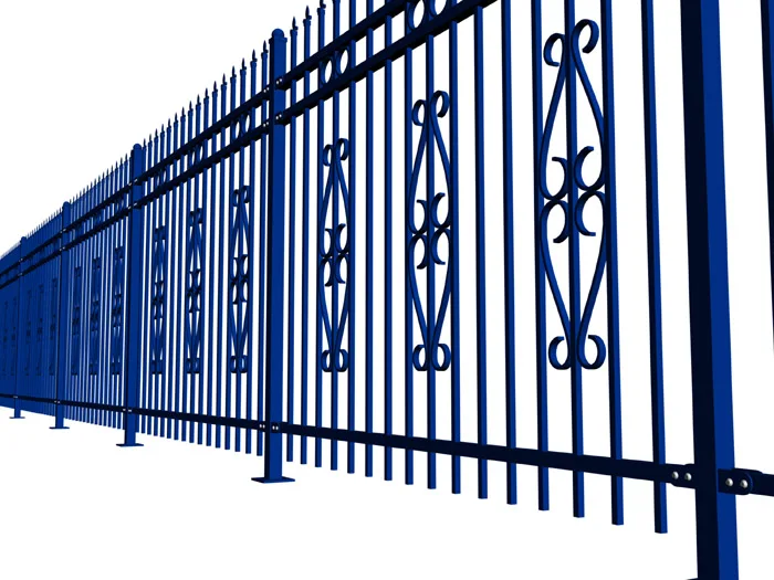 Galvanize Iron Outdoor Fencing Garden House Steel Ornamental Guardrail Powder Coated Metal Fence Panel