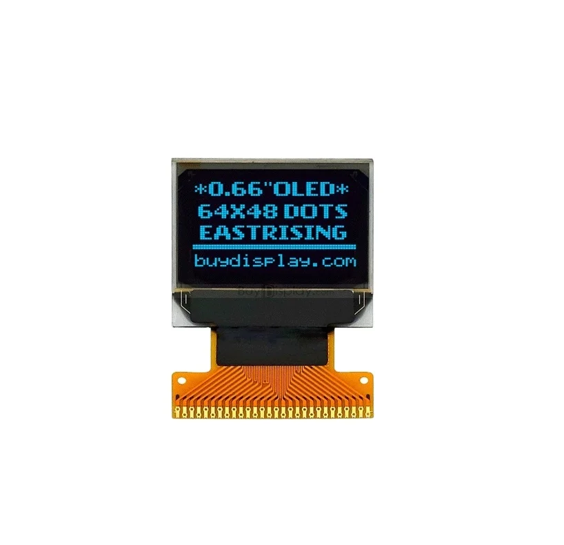 tiny display hottest sale 0.66inch OLED MODULE 64x48  resolution SSD IC SPI interface small display