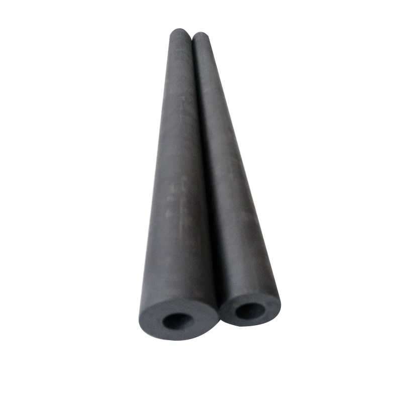 Factory Anti-oxidation coating Carbon Graphite Tubes Pipes  long length polished graphite tube