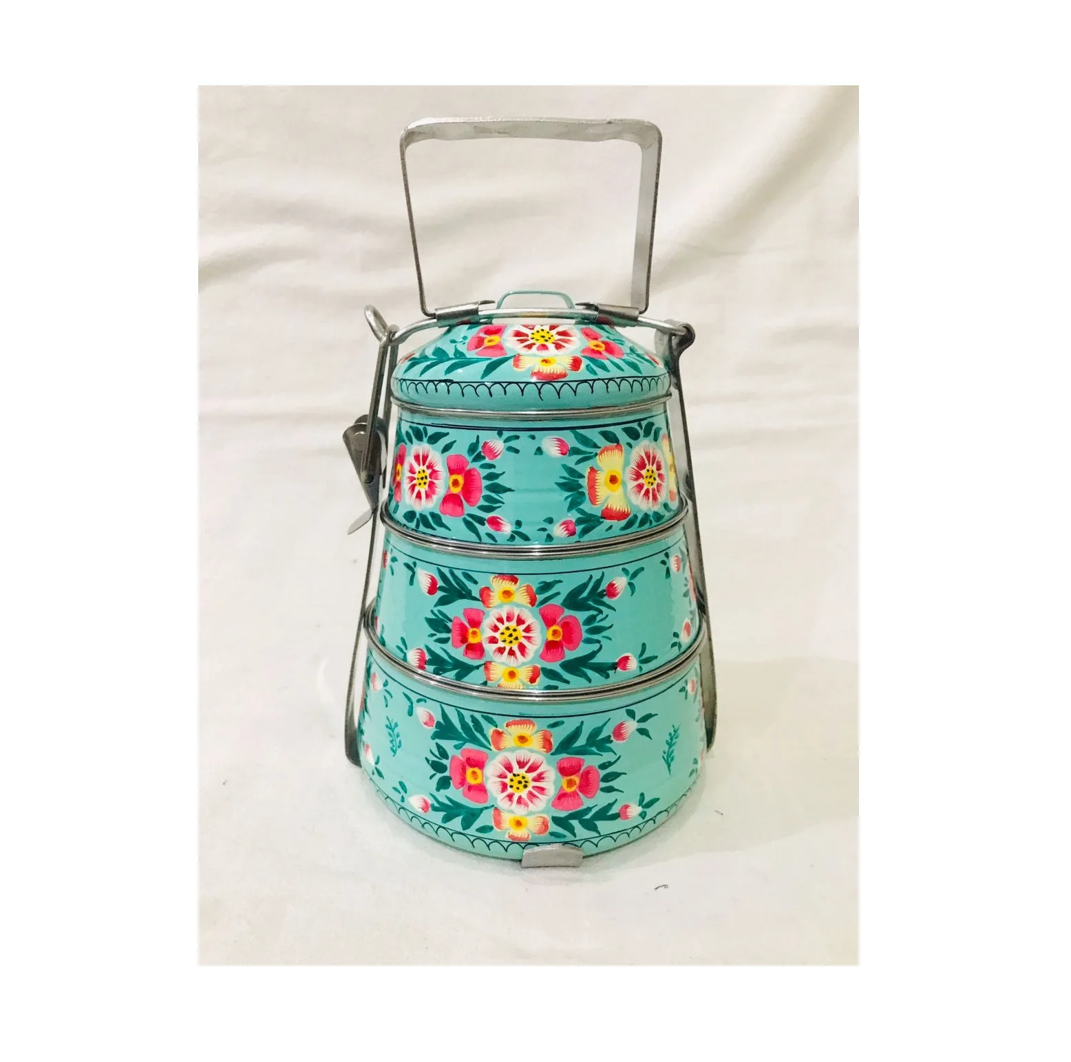 Floral Design Metal Lunch Box Manufacturer