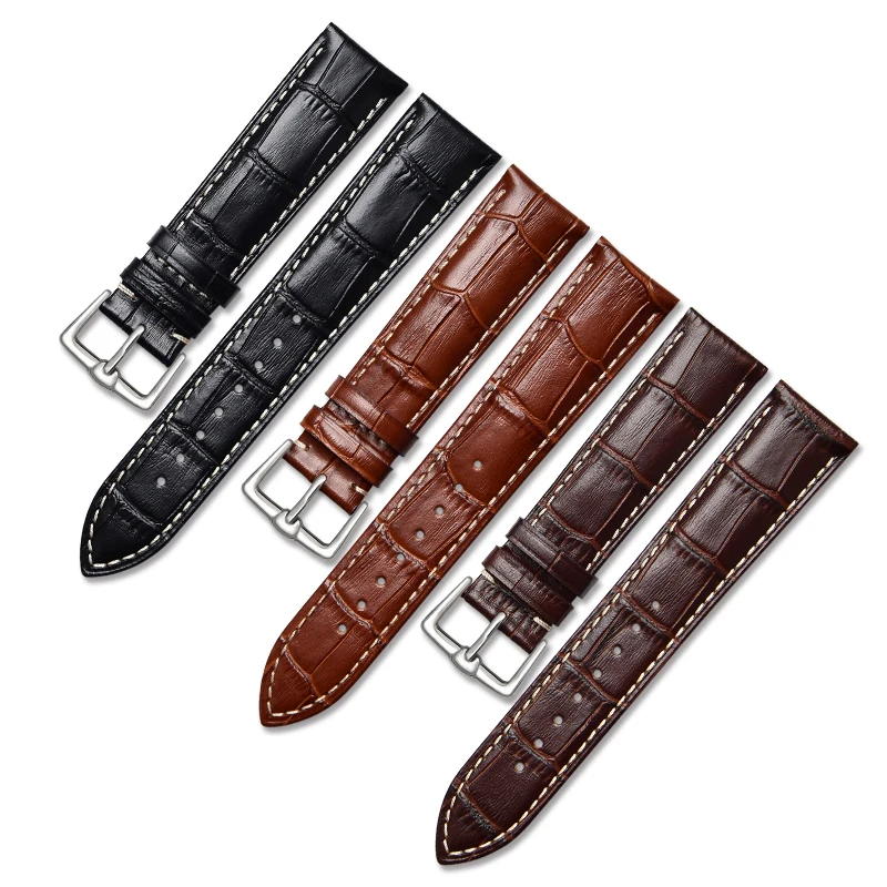 
Factory top selling watch leather bands for men (size from 10mm to 16mm) and for women (size from 18mm to 24mm) 