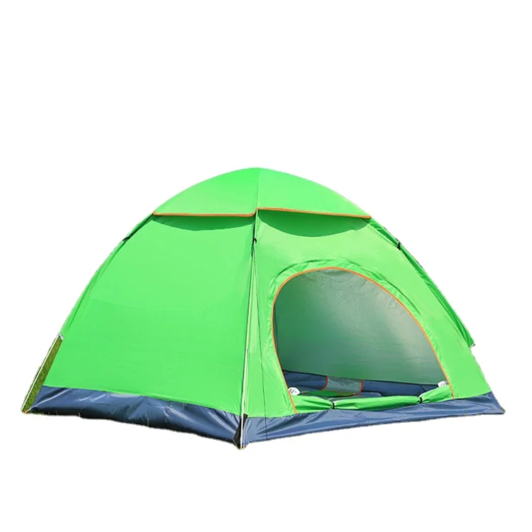 Outdoor camping folding automatic tent 3-4 people beach easy to open single tent