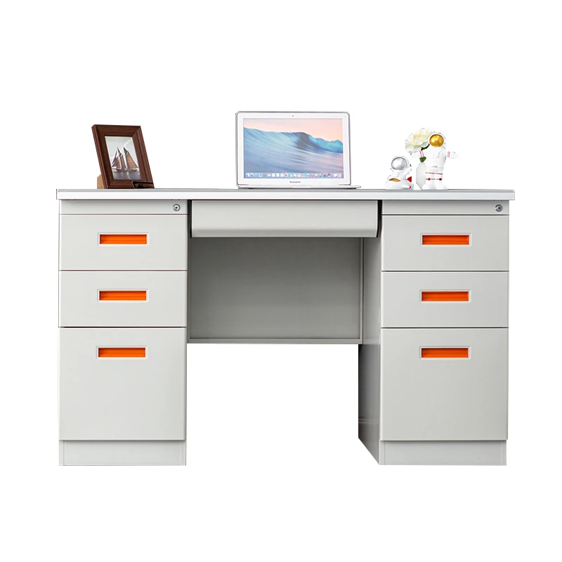 Белый Новый дизайн офисный стол для персонала низкая цена компьютерный