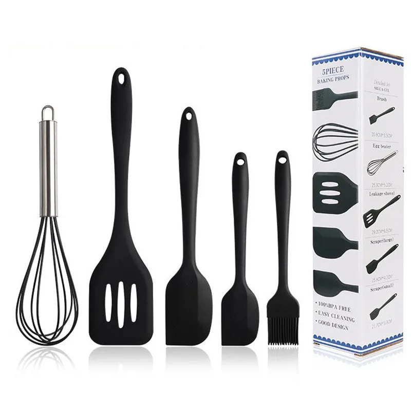 Silicone Kitchen Utensils Cooking Tools Food Grade Silicone Kitchen Utensils Set of 5