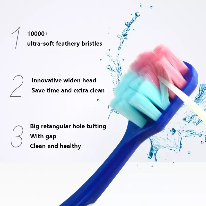 Wholesale  extra clean ultra soft super thin soft 10000 bristle adult toothbrush