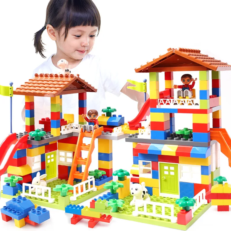plastic block building block construction toys diy toy 89 pcs