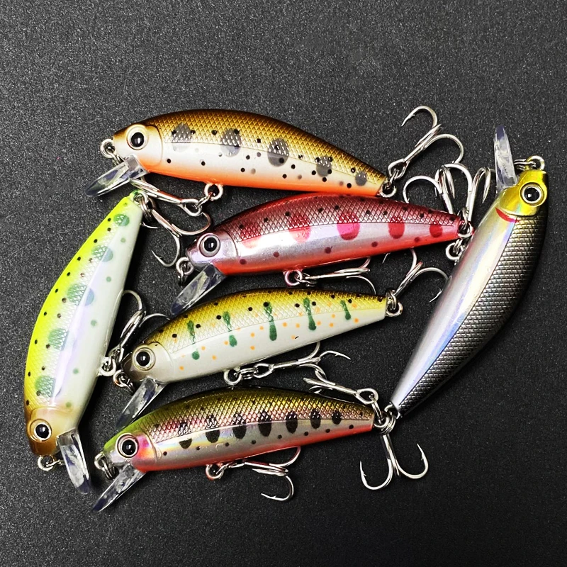 Top Right M167 65mm 9g Bass Fishing  Lure Sinking Minnow Lure Casting Bait For Bass Trout Cod Pesca Jerkbait Shad Lure