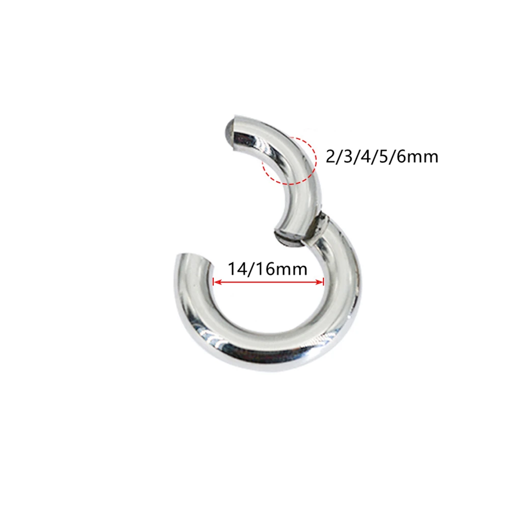 Surgical Steel Segment Hinged Hoop Earring Plugs Septum Clicker Nose Ring Cartilage Tragus Helix Piercing Jewelry