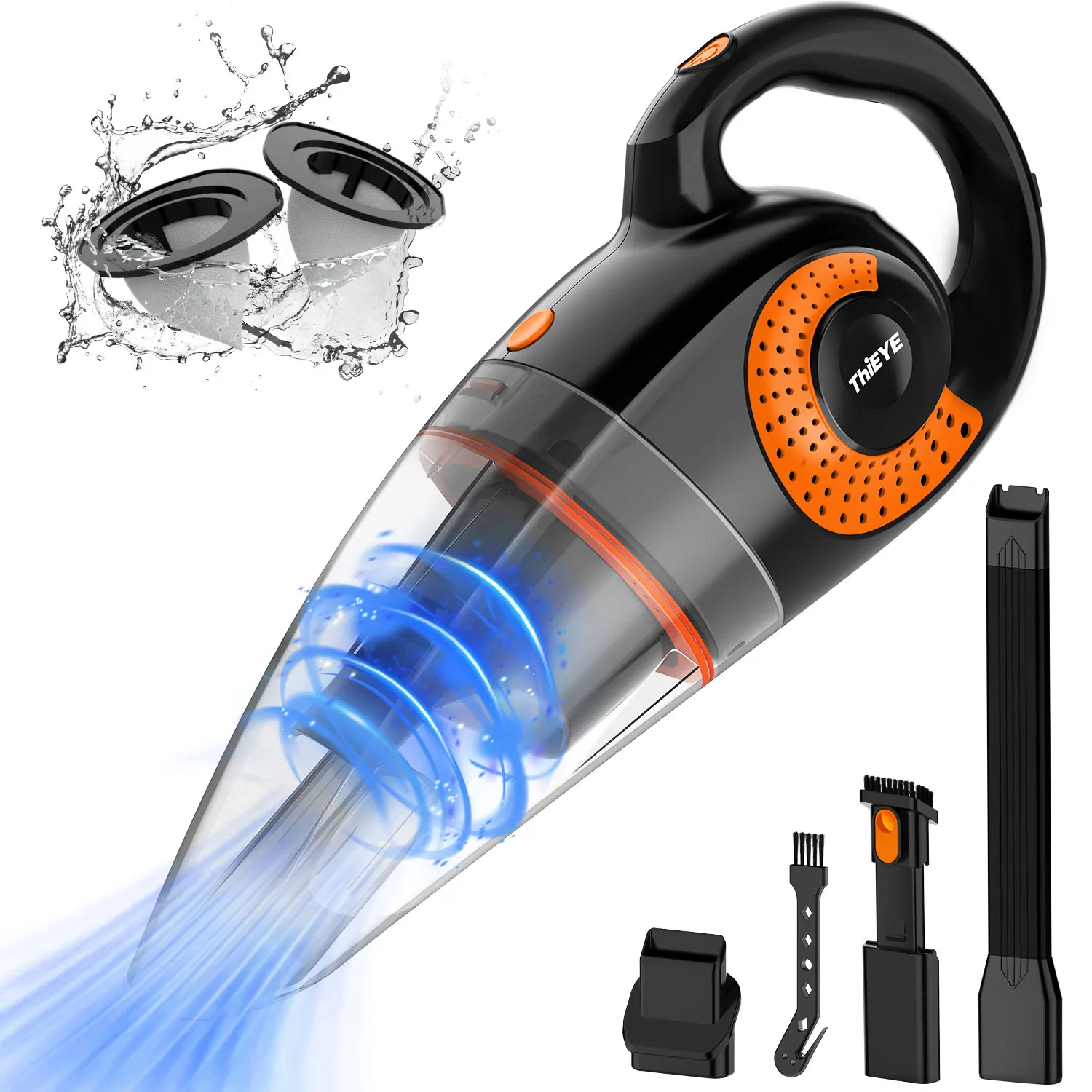 ThiEYE 13000pa Car Vacuum Cleaner Wireless Vacuum Cleaner Factory For Car Home Cleaning Portable Handheld Auto Handheld Vacuum