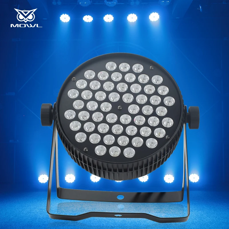 MOWL Manufacturer 54x3 54pcs*3w RGB 54*3w 3in1 Flat Slim LED Par Light for dj Disco Party Wedding