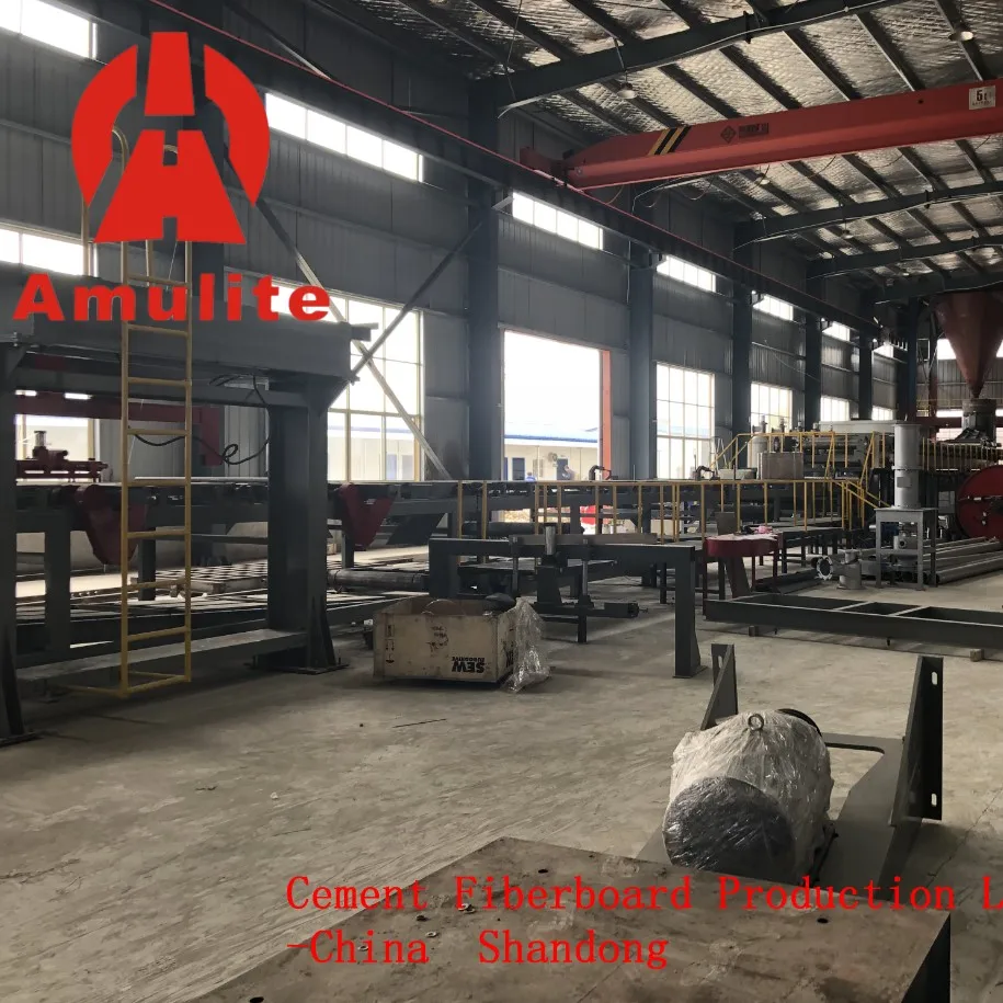 China Amulite Group Stacking Machine Vacuum Lifting Vacuum Calcium Silicate Fiber Cement Board Equipment Production Line