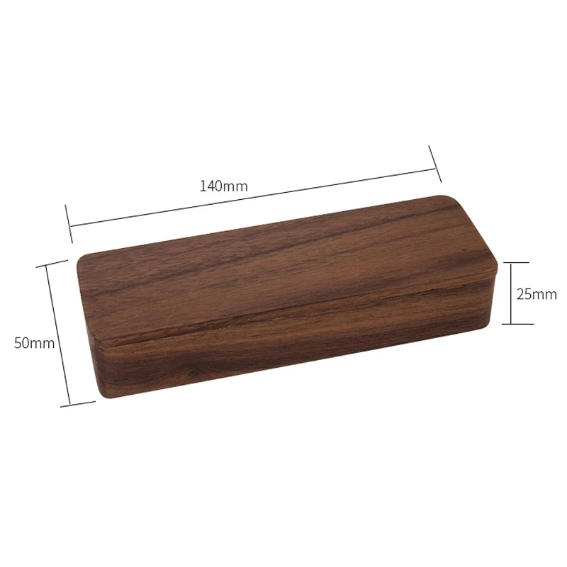 High quality professional walnut wooden gift box with magnet lid wooden tea box