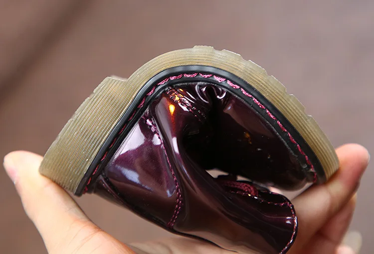 Lace up kids bright boots wholesale toddler boots fall and winter