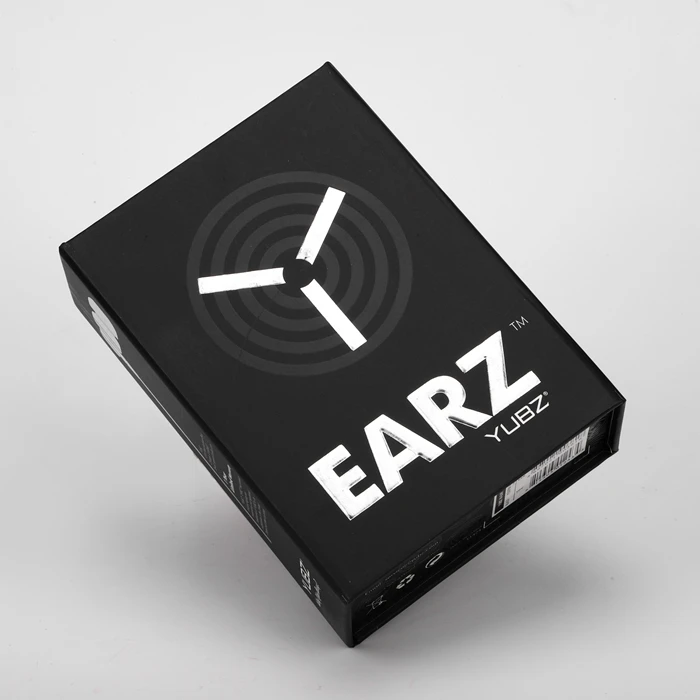 Custom Printed Earphone Headphone Packaging Luxury Rigid Cardboard Black Magnetic Closure Gift Box