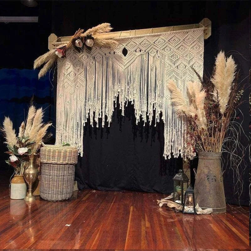 Nordic Outdoor Wedding Layout Decoration Background Large Tapestry Western Wedding Decoration Banquet Party