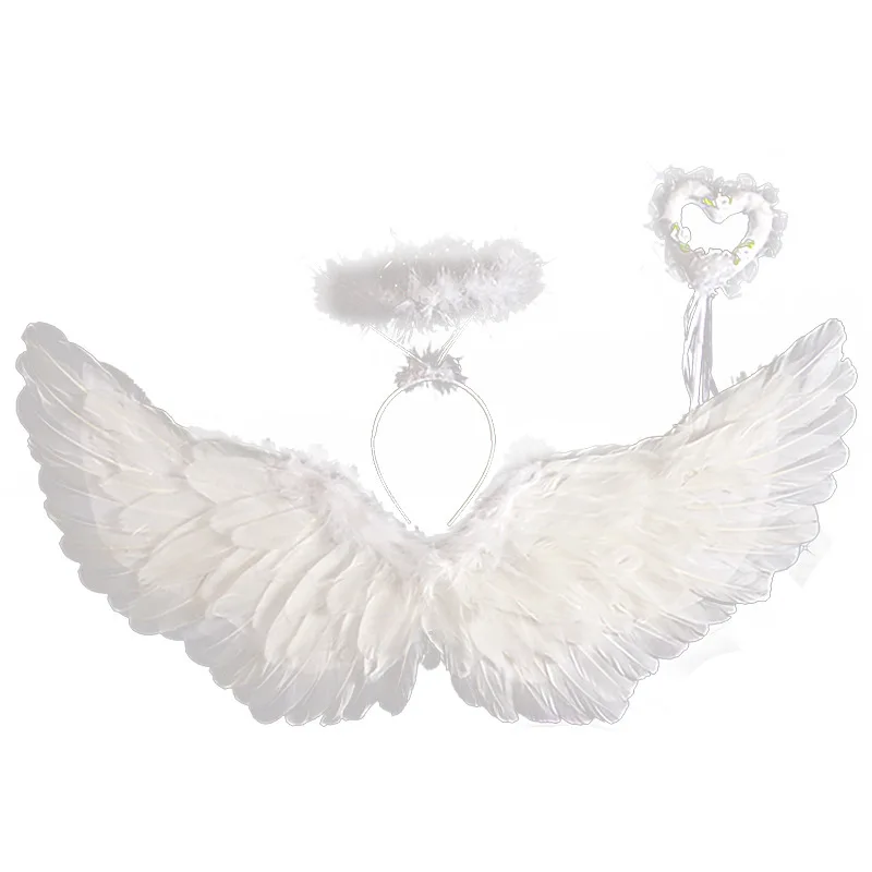 Children adult angel feather wing props stage 61 Halloween wing props wholesale halloween costumes