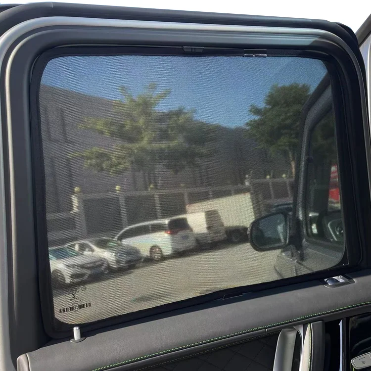 Vehicle Black Mesh Sunshade Car Side Window Curtain UV Protection Special Size Customized For BENZ A B C E ML S CLASS G550 G63