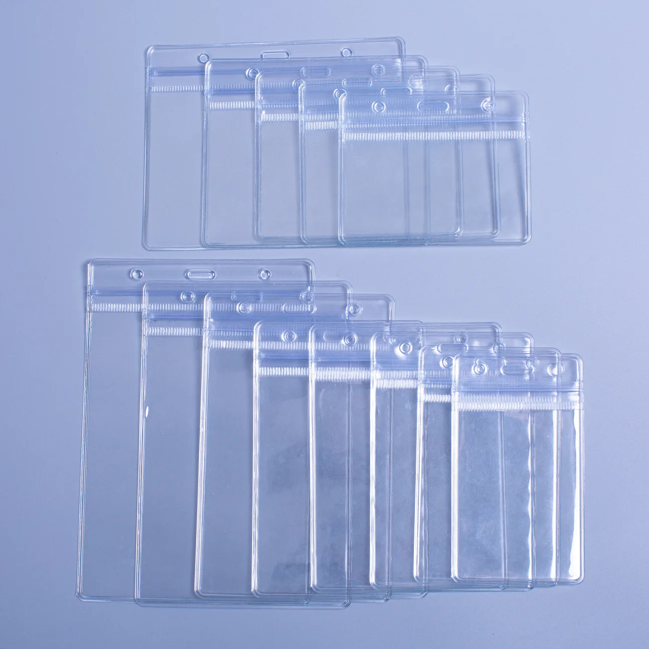 Waterproof Transparent Clear Name Work Office School Medical Soft PVC Plastic ID Card Holder