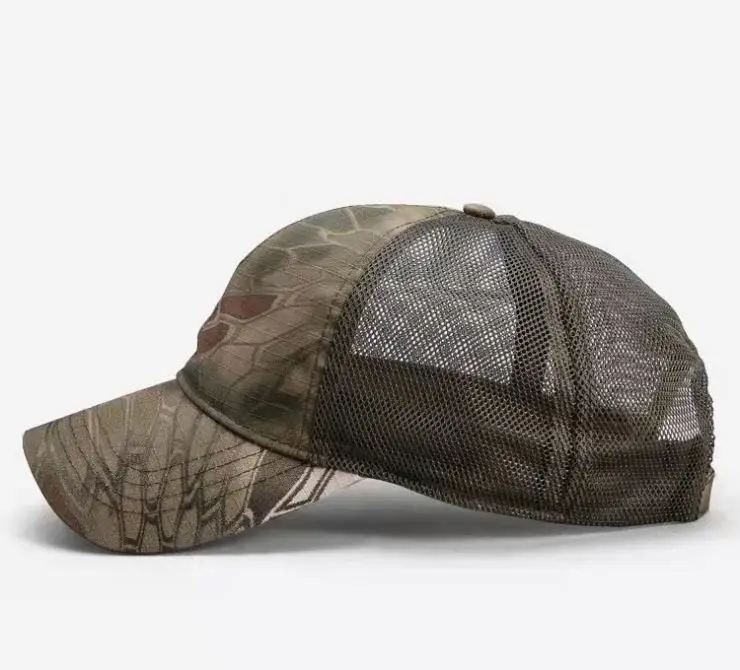 Hot Sale Camouflage Summer Breathable Net Moisture Visor Mesh Baseball Cap