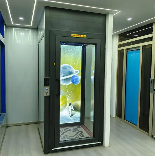 Good Price CE Approved Hydraulic Raising Platform Villa Mini Elevator Home Lift Elevator With Fancy Cabin