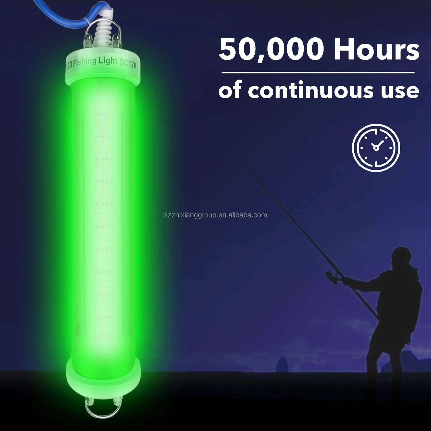 DC12V 24V 600W IP68 Fish Lures Under Water Lamp green led fishing light deep sea fishing light Fishing Lights Waterproof